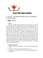 skkn đề tài xây dựng tập thể tự quản hoạt động tốt