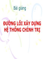 đường lối xây dựng hệ thống chính trị