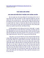 Kinh nghiệm phát hiện và phát hiện bồi dưỡng học sinh giỏi văn