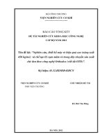 Nghiên cứu, thiết kế máy và hiệu quả cao (năng suất 450 kg-mẻ) và chế tạo 01 cụm mâm vò trong dây chuyền sản xuất chè đen theo công nghệ Orthodox (viết tắt OTD)