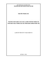 Phương pháp nâng cao chất lượng truyền thông tin thời gian thực trong các hệ thống điều khiển phân tán