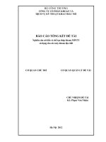 Nghiên cứu cải tiến và chế tạo tháp khoan MPYRY sử dụng cho các máy khoan địa chất