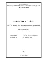 Nghiên cứu chế tạo dung dịch polyme trong nước sử dụng để tôi thép