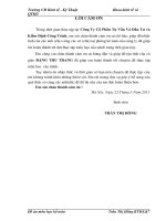 Báo cáo thực tập tốt nghiệp tại Công Ty Cổ Phần Tư Vấn Và Đầu Tư và Kiểm Định Công Trình