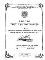 đánh giá tình hình sử dụng đất trên địa bàn xã kỳ lợi - kỳ anh - hà tĩnh giai đoạn 2005 - 2012