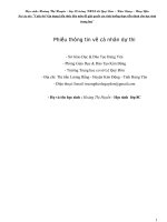 bài dự thi cuộc thi vận dụng kiến thức liên môn để giải quyết các tình huống thực tiễn dành cho học sinh trung học