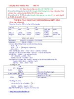 PHƯƠNG PHÁP GIẢI TOÁN NHÓM KIM LOẠI ĐIỂN HÌNH