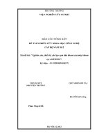 Nghiên cứu, thiết kế, chế tạo cụm đấu khoan của máy khoan cọc nhồi BG36