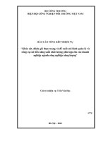 Đánh giá, khảo sát thực trạng và đề xuất mô hình quản lý và công cụ cải tiến năng suất chất lượng phù hợp cho doanh nghiệp ngành công nghiệp năng lượng