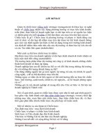 Thực Thi Chiến Lược Hội Nhập Toàn Diện