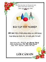 ĐỀ TÀI Một số biện pháp nâng cao chất lượnghoạt động tạo hình cho trẻ mẫu giáo 5-6 tuổi