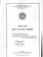 kế toán nguyên vật liệu của nhà máy chế biến rau quả xuất khẩu công ty cổ phần thực phẩm nghệ an