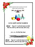 sáng kiến kinh nghiệm đề tài dạy trẻ 5-6 tuổi nhớ nhanh các khối cầu khối trụ khối chữ nhật khối vuông