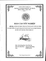 đánh giá hiện trạng sử dụng đất năm 2012 phục vụ cho công tác quy hoạch sử dụng đất tại mxax hợp thành, huyện yên thành, tỉnh nghệ an