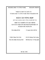 Hợp tác nghiên cứu quy trình sản xuất một số chế phẩm sinh học từ tế bào gốc màng ối người