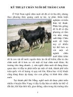 CHUYÊN ĐỀ :KỸ THUẬT CHĂN NUÔI DÊ THÂM CANH VÀ TRỒNG MỘT SỐ LOẠI CỎ PHỤC VỤ NUÔI DÊ