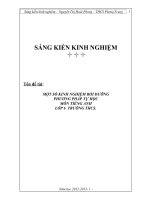 skkn một số kinh nghiệm bồi dưỡng phương pháp tự học môn tiếng anh cho học sinh lớp 6