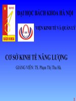 Báo cáo TIỂU LUẬN CƠ SỞ KINH TẾ NĂNG LƯỢNG Tận dụng nhiệt khí thải của nhà máy xi măng   để sản xuất điện