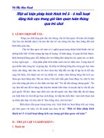 một số biện pháp kích thích trẻ 5-6 tuổi hoạt động tích cực trong giờ làm quen toán thông qua trò chơi