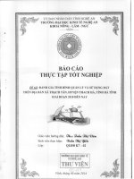 đánh giá tình hình quản lý và sử dụng đất trên địa bàn xã thạch tân, huyện thạch hà, tỉnh hà tĩnh giai đoạn 2010 đến nay