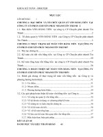 Hoàn thiện kế toán vốn bằng tiền tại công ty cổ phần chuyển phát nhanh tín thành