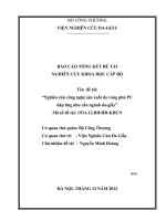 Nghiên cứu công nghệ sản xuất da váng phủ PU đáp ứng nhu cầu ngành da giầy