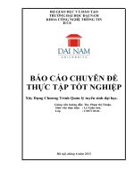 báo cáo thực tập tốt nghiệp xây dựng chương trình quản lý tuyển sinh đại học