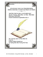 Bài dự thi vận dụng kiến thức liên môn để giải quyết các tình huống thực tiễn dành cho học sinh trung học