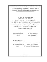 Phân lập và xác định genotype của Porcine circovirus type 2 (PCV2) ở đàn lợn nuôi tại một số tỉnh miền Bắc Việt Nam