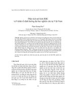 Phân tích mô hình RBE và 9 nhân tố định hướng đại học nghiên cứu tại Việt Nam