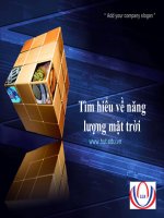 BÁO CÁO TIỂU LUẬN CƠ SỞ KINH TẾ NĂNG LƯỢNG Tìm hiểu về năng lượng mặt trời