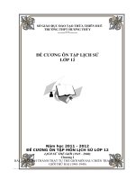 đề cương ôn tập lịch sử lớp 12