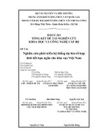 Nghiên cứu phát triển hệ thống tư duy dự báo tổ hợp thời tiết hạn ngắn cho khu vực Việt Nam