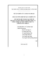 Xây dựng đề án đào tạo tiến sỹ chuyên ngành Chính sách khoa học và công nghệ tại Viện Chiến lược và Chính sách KHCN