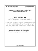 Nghiên cứu cơ sở khoa học của hiện tượng cá dữ tấn công người tắm biển tại vùng biển ven bờ Quy Nhơn và đề xuất các giải pháp phòng ngừa