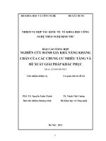 Nghiên cứu phương pháp đánh giá khả năng kháng chấn của các chung cư nhiều tầng và đề xuất giải pháp khắc phục