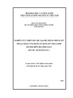 Nghiên cứu thiết kế chế tạo hệ trùng phùng kỹ thuật số đa ứng dụng sử dụng kỹ thuật DSP đo phổ biên độ - thời gian