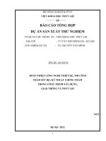 Hoàn thiện công nghệ thiết kế, thi công thảm sét địa kỹ thuật chống thấm trong công trình xây dựng giao thông và thuỷ lợi