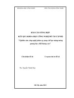 Nghiên cứu công nghệ phún xạ xung chế tạo màng mỏng quang học chất lượng cao