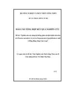 Nghiên cứu xây dựng hệ thống giám sát dịch bệnh trên tôm sú nuôi ở Đồng bằng sông Cửu Long