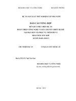 Hoàn thiện công nghệ và dây chuyền thiết bị chế tạo đạn bắn vỉa phục vụ thăm dò và khai thác dầu khí