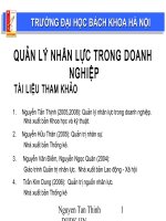 Bài giảng quản lý nhân sự trong doanh nghiệp