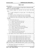 Hoàn thiện kế toán vốn bằng tiền với công việc tăng cường quản lý tài chính tại công ty TNHH thương mại và đầu tư hà thành