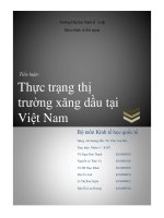 Thực trạng thị trường xăng dầu tại Việt Nam