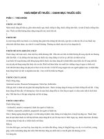 Danh mục thuốc cần biết