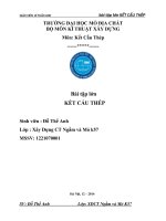 Bài Tập Lớn Kết CẤU THÉP