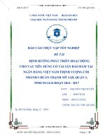 Định hướng phát triển hoạt động cho vay tiêu dùng có tài sản bảo đảm tại ngân hàng