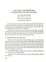 Bản chất vấn đề đổi mới phương pháp dạy học đại học