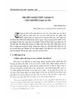 Trị liệu nhận thức hành vi cho trẻ rối loạn lo âu