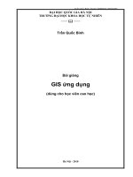 Bài giảng GIS ứng dụng (Dành cho học viên cao học)
